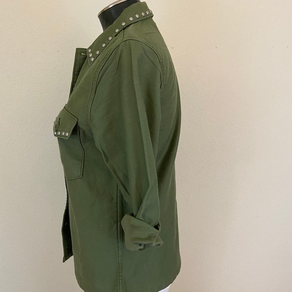 LEVI’S Studded Surplus Button-Down Shirt Jacket - Picture 8 of 12